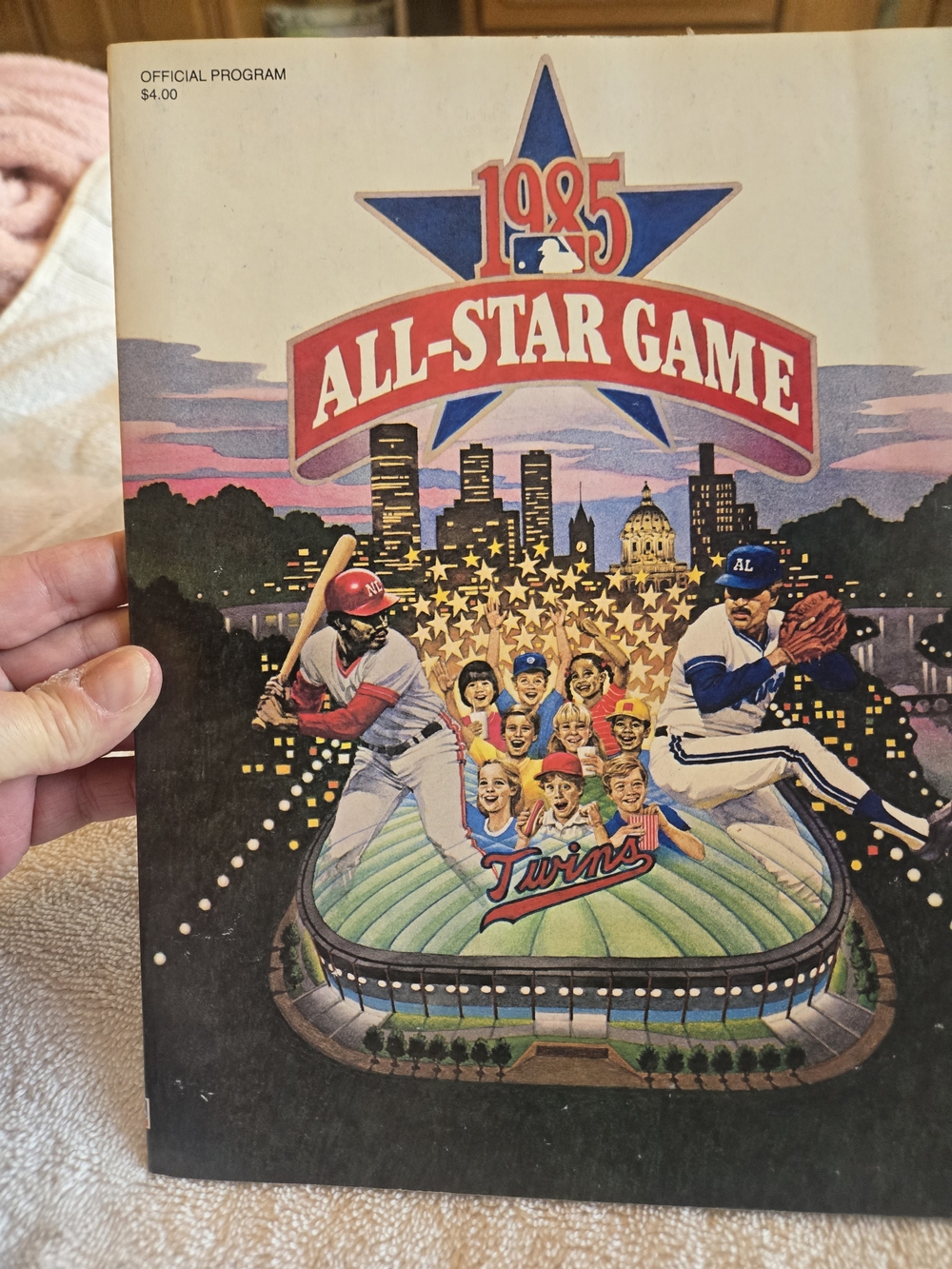 1985 All-Star Game Official Program With 92 Card Player Inserts In Mint Cond.